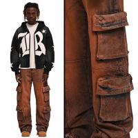 REPUTATION STUDIOS BAGGY CARGO DENIM - BLOOD DIAMOND