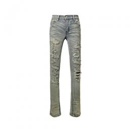 mnml X201 RHINESTONE SKINNY DENIM - BLUE