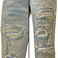 mnml X201 RHINESTONE SKINNY DENIM - BLUE