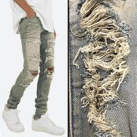 mnml X201 RHINESTONE SKINNY DENIM - BLUE