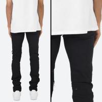 mnml X201 RHINESTONE SKINNY DENIM - BLACK