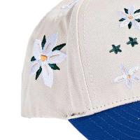 REFERENCE PARADISE LA FLORAL SNAPBACK CAP CREAM BLUE