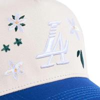 REFERENCE PARADISE LA FLORAL SNAPBACK CAP CREAM BLUE