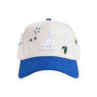 REFERENCE PARADISE LA FLORAL SNAPBACK CAP CREAM BLUE