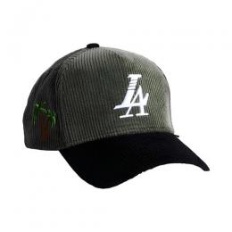 REFERENCE PARADISE LA CORDUROY SNAPBACK CAP OLIVE/BLACK