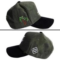 REFERENCE PARADISE LA CORDUROY SNAPBACK CAP OLIVE/BLACK