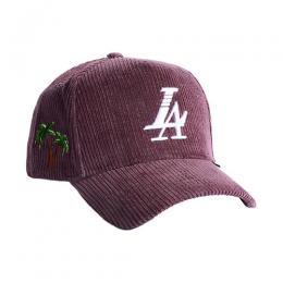 REFERENCE PARADISE LA CORDUROY SNAPBACK CAP PLUM