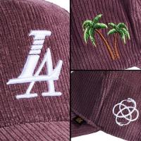 REFERENCE PARADISE LA CORDUROY SNAPBACK CAP PLUM