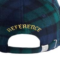 REFERENCE PARADISE LA (PLAID CHAINSTITCH) STRAPBACK CAP BLUE/GREEN