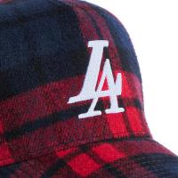 REFERENCE PARADISE LA (PLAID CHAINSTITCH) STRAPBACK CAP RED/BLUE