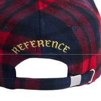 REFERENCE PARADISE LA (PLAID CHAINSTITCH) STRAPBACK CAP RED/BLUE