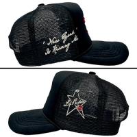 LA ROPA NY IS KISSING ME TRUCKER HAT BLACK