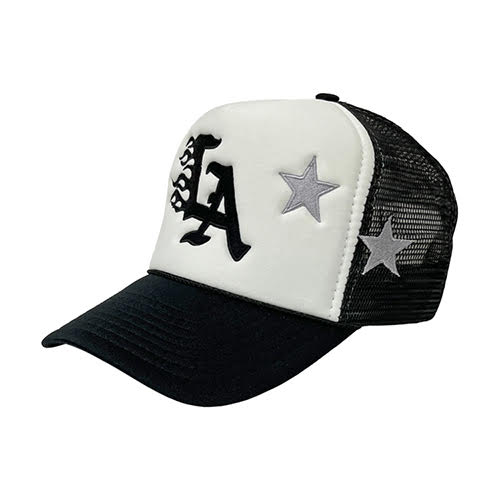 DROPOUT NEW YORK LA FLAMES TRUCKER CAP WHITE/BLACK | KingStar