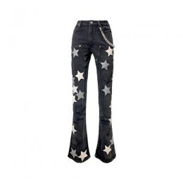 GUAPI OBSIDIAN BLACK VINTAGE STARS DENIM