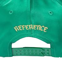 REFERENCE OAK CRYSTALS SNAPBACK CAP GREEN SATIN/BLACK