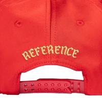 REFERENCE ROCKTROS CRYSTALS SNAPBACK CAP RED SATIN/BLACK