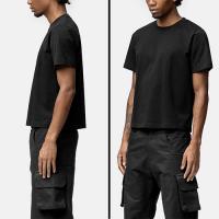 BLACKTAILOR CROPPED T-SHIRT BLACK