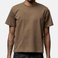 BLACKTAILOR CROPPED T-SHIRT BROWN