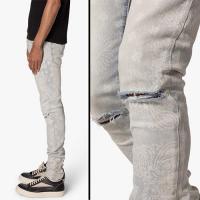 mnml X696 PAISLEY PATTERNED SKINNY DENIM