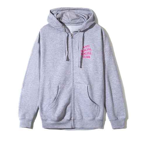 anti social social club zip up hoodie