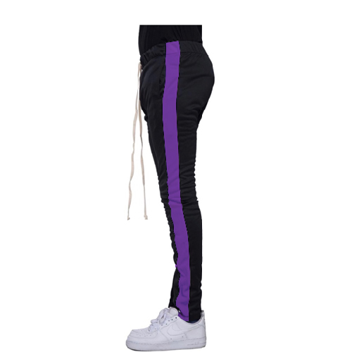 purple track pants