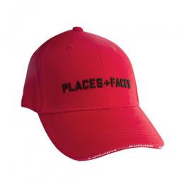 PLACES+FACES P+F 3D Embroidery Cap / RED