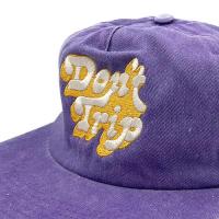 Free & Easy DON'T TRIP WASHED SNAPBACK CAP - PURPLE