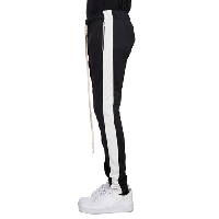 EPTM ZIPPER TRACK PANTS - BLACK/WHITE