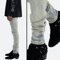 mnml X165 PAISLEY STRETCH SKINNY DENIM - BLUE/BLACK