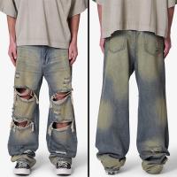 mnml ULTRA BAGGY ORANGE DUSTED DENIM - BLUE
