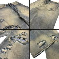 mnml ULTRA BAGGY ORANGE DUSTED DENIM - BLUE