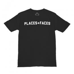 PLACES+FACES SHORT SLEEVE LOGO TEE / BLACK