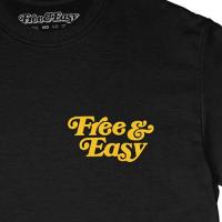 Free & Easy BE HAPPY LA SS TEE - BLACK