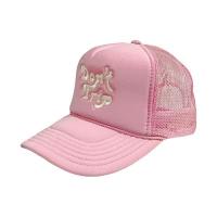 Free & Easy DON'T TRIP EMBROIDERED TRUCKER CAP - PINK