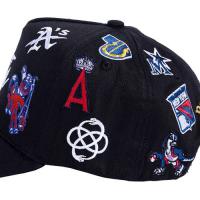 REFERENCE ALL OVER SNAPBACK CAP BLACK