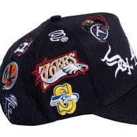 REFERENCE ALL OVER SNAPBACK CAP BLACK