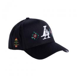 REFERENCE PARADISE LA BEADED SNAPBACK CAP BLACK