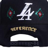 REFERENCE PARADISE LA BEADED SNAPBACK CAP BLACK