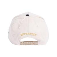 REFERENCE PARADISE LA BEADED SNAPBACK CAP CREAM BLACK