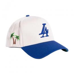 REFERENCE PARADISE LA SNAPBACK CAP CREAM BLUE