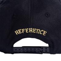 REFERENCE PARADISE LA MIRRORED SNAPBACK CAP BLACK YELLOW BLUE