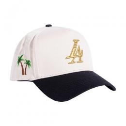 REFERENCE PARADISE LA SNAPBACK CAP CREAM BLACK GOLD