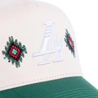 REFERENCE PARADISE LA BEADED SNAPBACK CAP CREAM GREEN