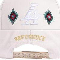 REFERENCE PARADISE LA BEADED SNAPBACK CAP CREAM GREEN