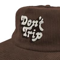 Free & Easy DON'T TRIP FAT CORDUROY SNAPBACK CAP - BROWN