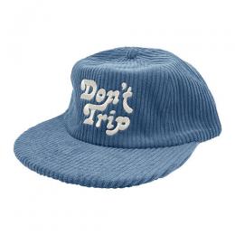 Free & Easy DON'T TRIP FAT CORDUROY SNAPBACK CAP - BLUE