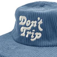 Free & Easy DON'T TRIP FAT CORDUROY SNAPBACK CAP - BLUE