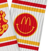 Free & Easy CAMP McDonald's BE HAPPY SOCKS WHITE/RED/GOLD
