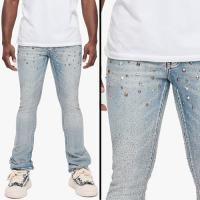 VALABASAS PARREL STACKED FLARE JEAN LIGHT BLUE