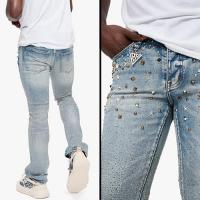 VALABASAS PARREL STACKED FLARE JEAN LIGHT BLUE